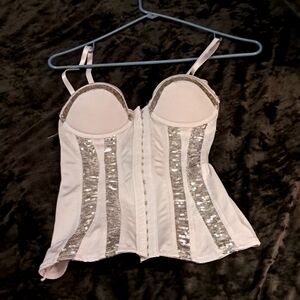 Sequin corset top